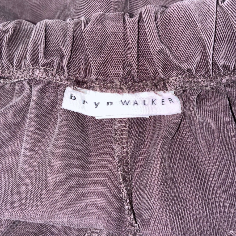 Bryn Walker Casbah Brown Elastic Waist 100% Tencel Wide Leg Pants Women Size M - Picture 3 of 10
